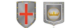 Knights Shields - Examples of Crest Symbols