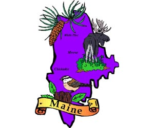 Image of the Maine State Symbols