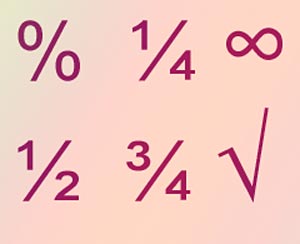 Maths Symbols Image