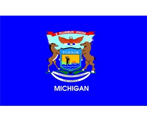 Michigan Flag | One of the 50 US State Flags