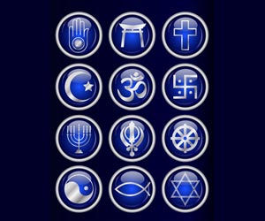 Spiritual Symbols | Image showing a selection of different religious symbols